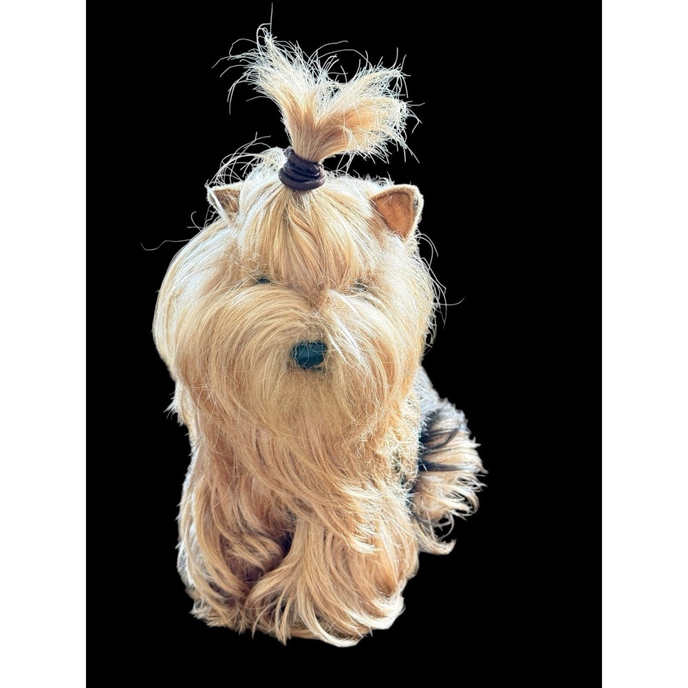 Lively & Lovely Yorkshire Terrier Plush Japanese Made Faux Taxidermy Toy Plush